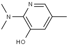 2-(Dimethylamino)-5-methyl-3-pyridinol 化学構造式