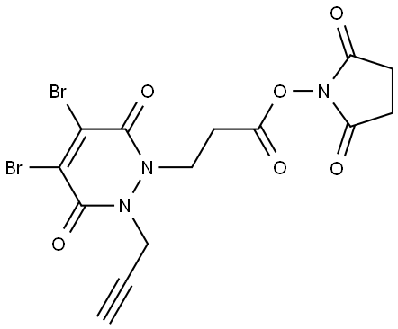 Dibromopyridazinediones-N-Propargyl-N'-Propionate NHS Structure