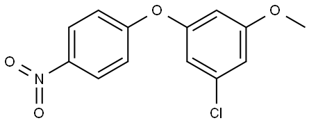 1-chloro-3-methoxy-5-(4-nitrophenoxy)benzene,2361973-47-7,结构式
