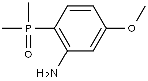 (2-氨基-4-甲氧基苯基)二甲基氧化膦,2362010-66-8,结构式