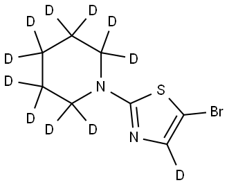 2363779-35-3 5-bromo-2-(piperidin-1-yl-d10)thiazole-4-d