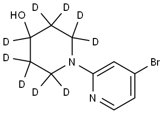 1-(4-bromopyridin-2-yl)piperidin-2,2,3,3,4,5,5,6,6-d9-4-ol Structure