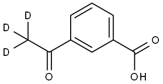 3-(acetyl-d3)benzoic acid Structure
