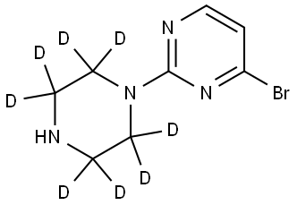 4-bromo-2-(piperazin-1-yl-2,2,3,3,5,5,6,6-d8)pyrimidine Structure