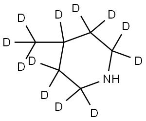 4-(methyl-d3)piperidine-2,2,3,3,4,5,5,6,6-d9 结构式