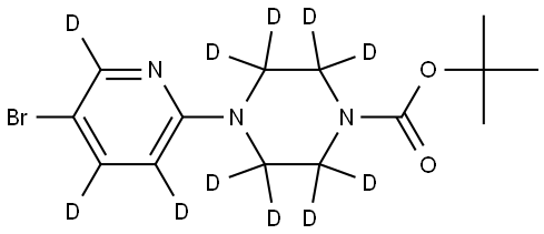 tert-butyl 4-(5-bromopyridin-2-yl-3,4,6-d3)piperazine-1-carboxylate-2,2,3,3,5,5,6,6-d8|