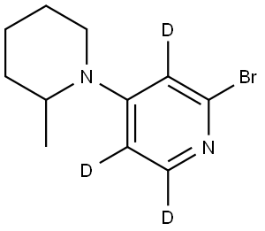 2363780-70-3 2-bromo-4-(2-methylpiperidin-1-yl)pyridine-3,5,6-d3