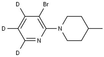 3-bromo-2-(4-methylpiperidin-1-yl)pyridine-4,5,6-d3 Structure