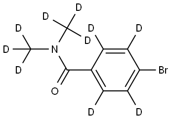 4-bromo-N,N-bis(methyl-d3)benzamide-2,3,5,6-d4 Structure