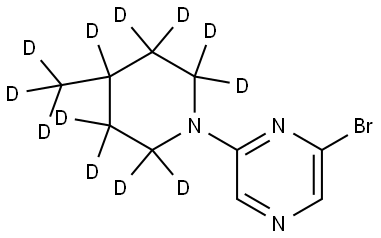 2-bromo-6-(4-(methyl-d3)piperidin-1-yl-2,2,3,3,4,5,5,6,6-d9)pyrazine|