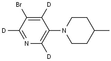 3-bromo-5-(4-methylpiperidin-1-yl)pyridine-2,4,6-d3|