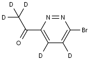 1-(6-bromopyridazin-3-yl-4,5-d2)ethan-1-one-2,2,2-d3 Structure
