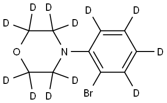 4-(2-bromophenyl-3,4,5,6-d4)morpholine-2,2,3,3,5,5,6,6-d8 化学構造式