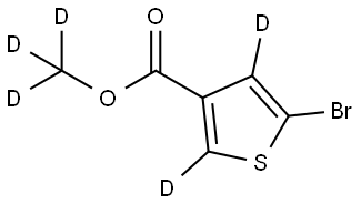 methyl-d3 5-bromothiophene-3-carboxylate-2,4-d2 Structure