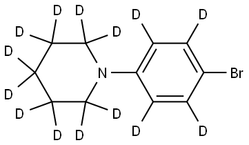 1-(4-bromophenyl-2,3,5,6-d4)piperidine-2,2,3,3,4,4,5,5,6,6-d10 Structure