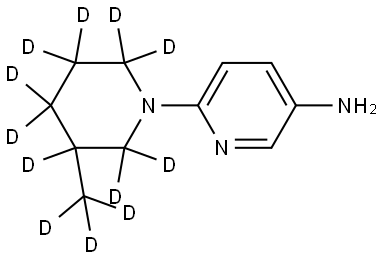 6-(3-(methyl-d3)piperidin-1-yl-2,2,3,4,4,5,5,6,6-d9)pyridin-3-amine|