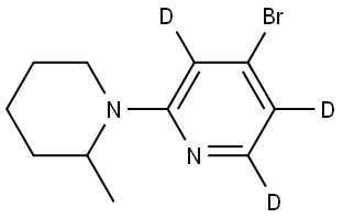 4-bromo-2-(2-methylpiperidin-1-yl)pyridine-3,5,6-d3 Structure