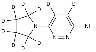 6-(pyrrolidin-1-yl-d8)pyridazin-4,5-d2-3-amine|