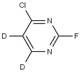 4-chloro-2-fluoropyrimidine-5,6-d2 Structure