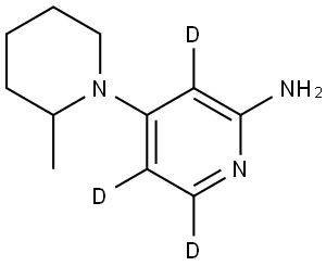 4-(2-methylpiperidin-1-yl)pyridin-3,5,6-d3-2-amine|