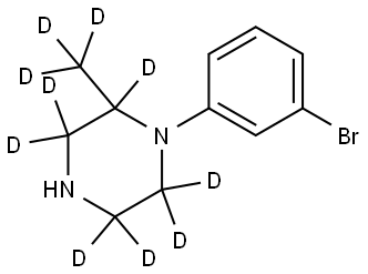 1-(3-bromophenyl)-2-(methyl-d3)piperazine-2,3,3,5,5,6,6-d7|