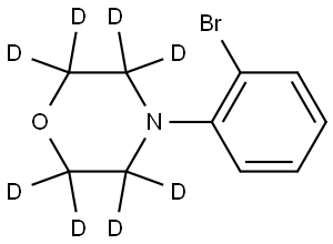 4-(2-bromophenyl)morpholine-2,2,3,3,5,5,6,6-d8 化学構造式