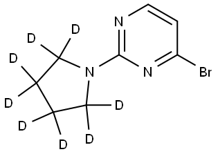 4-bromo-2-(pyrrolidin-1-yl-d8)pyrimidine Structure