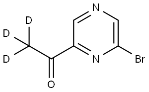 1-(6-bromopyrazin-2-yl)ethan-1-one-2,2,2-d3,2363788-32-1,结构式