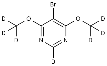 5-bromo-4,6-bis(methoxy-d3)pyrimidine-2-d Structure