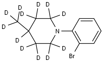 1-(2-bromophenyl)-4-(methyl-d3)piperidine-2,2,3,3,4,5,5,6,6-d9 Structure