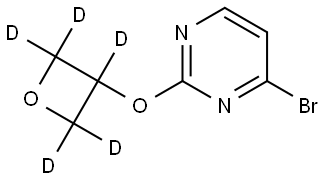 4-bromo-2-((oxetan-3-yl-d5)oxy)pyrimidine Structure