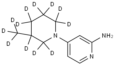 4-(3-(methyl-d3)piperidin-1-yl-2,2,3,4,4,5,5,6,6-d9)pyridin-2-amine|