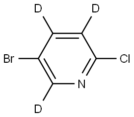 5-bromo-2-chloropyridine-3,4,6-d3 Structure