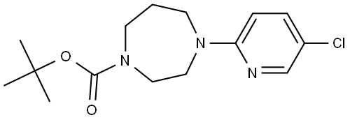 tert-butyl 4-(5-chloropyridin-2-yl)-1,4-diazepane-1-carboxylate Structure