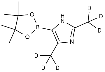 2,5-bis(methyl-d3)-4-(4,4,5,5-tetramethyl-1,3,2-dioxaborolan-2-yl)-1H-imidazole Structure