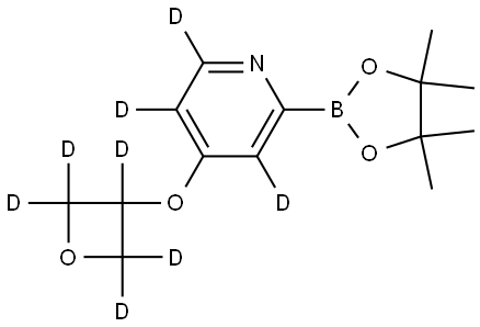 4-((oxetan-3-yl-d5)oxy)-2-(4,4,5,5-tetramethyl-1,3,2-dioxaborolan-2-yl)pyridine-3,5,6-d3 Structure