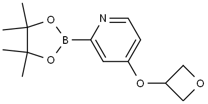 4-(oxetan-3-yloxy)-2-(4,4,5,5-tetramethyl-1,3,2-dioxaborolan-2-yl)pyridine Structure