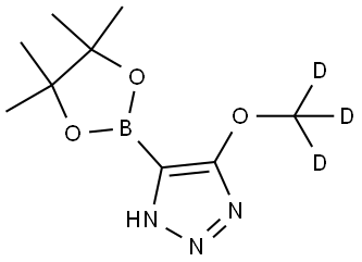 5-(methoxy-d3)-4-(4,4,5,5-tetramethyl-1,3,2-dioxaborolan-2-yl)-1H-1,2,3-triazole Structure