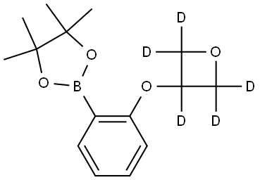 4,4,5,5-tetramethyl-2-(2-((oxetan-3-yl-d5)oxy)phenyl)-1,3,2-dioxaborolane Structure