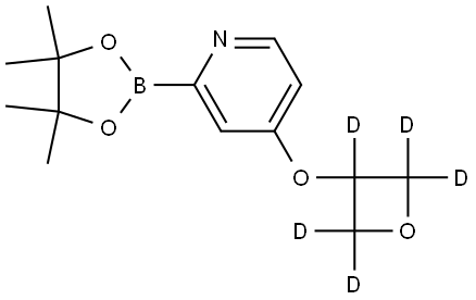 4-((oxetan-3-yl-d5)oxy)-2-(4,4,5,5-tetramethyl-1,3,2-dioxaborolan-2-yl)pyridine Structure