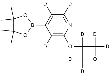 2-((oxetan-3-yl-d5)oxy)-4-(4,4,5,5-tetramethyl-1,3,2-dioxaborolan-2-yl)pyridine-3,5,6-d3 Structure