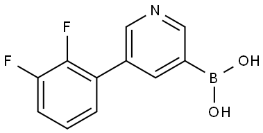 B-[5-(2,3-Difluorophenyl)-3-pyridinyl]boronic acid 结构式