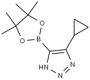 5-cyclopropyl-4-(4,4,5,5-tetramethyl-1,3,2-dioxaborolan-2-yl)-1H-1,2,3-triazole Structure