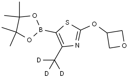 4-(methyl-d3)-2-(oxetan-3-yloxy)-5-(4,4,5,5-tetramethyl-1,3,2-dioxaborolan-2-yl)thiazole Structure