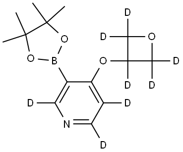 4-((oxetan-3-yl-d5)oxy)-3-(4,4,5,5-tetramethyl-1,3,2-dioxaborolan-2-yl)pyridine-2,5,6-d3 Structure