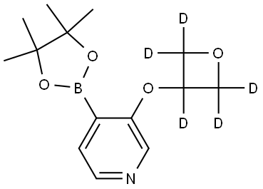 3-((oxetan-3-yl-d5)oxy)-4-(4,4,5,5-tetramethyl-1,3,2-dioxaborolan-2-yl)pyridine Structure