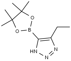 5-ethyl-4-(4,4,5,5-tetramethyl-1,3,2-dioxaborolan-2-yl)-1H-1,2,3-triazole,2364587-01-7,结构式