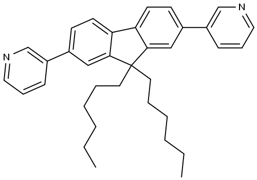 2,7-bis((3-pyridine)phenyl)-9,9-dihexylfluorine Structure