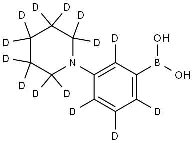 (3-(piperidin-1-yl-d10)phenyl-2,4,5,6-d4)boronic acid|