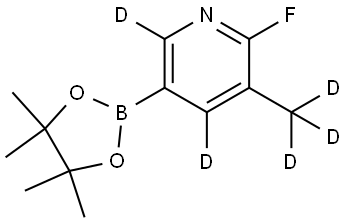 2-fluoro-3-(methyl-d3)-5-(4,4,5,5-tetramethyl-1,3,2-dioxaborolan-2-yl)pyridine-4,6-d2|